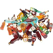 Amazon.co.jp: 1:12スケール ミニミニチュアボトル ワインボトル